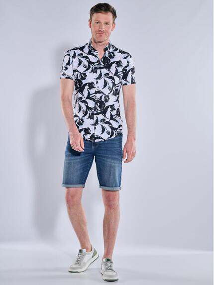 engbers Herren Kurzarm-Hemd gemustert Anthrazit 39034 engbers Herren Kurzarm-Hemd gemustert Anthrazit 39034