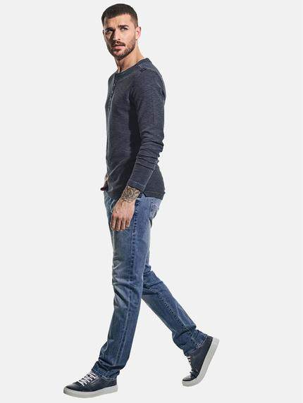 emilio adani Herren Modisches Henleyshirt mit besonderer Struktur Blau 31047 emilio adani Herren Modisches Henleyshirt mit besonderer Struktur Blau 31047