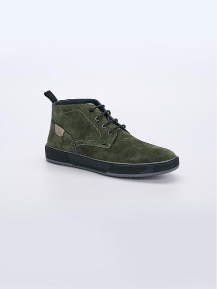 engbers Boots aus Leder Dunkelgruen