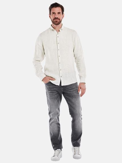ENGBERS GERMANY Herren Langarm-Hemd aus Leinen Beige 34785 ENGBERS GERMANY Herren Langarm-Hemd aus Leinen Beige 34785