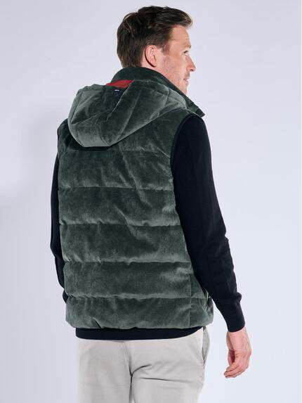 engbers Herren Cord-Weste mit Funktionsdetails Dunkelgruen 39247