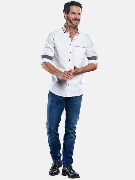 engbers Herren Langarm-Hemd "My Favorite" Reinweiss 32076 engbers Herren Langarm-Hemd "My Favorite" Reinweiss 32076