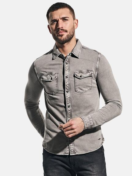 emilio adani Innovatives Langarm-Poloshirt Hellbraun