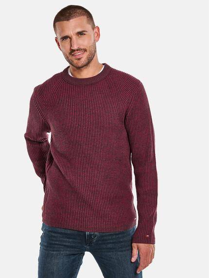 emilio adani Rundhals Pullover Feuerrot