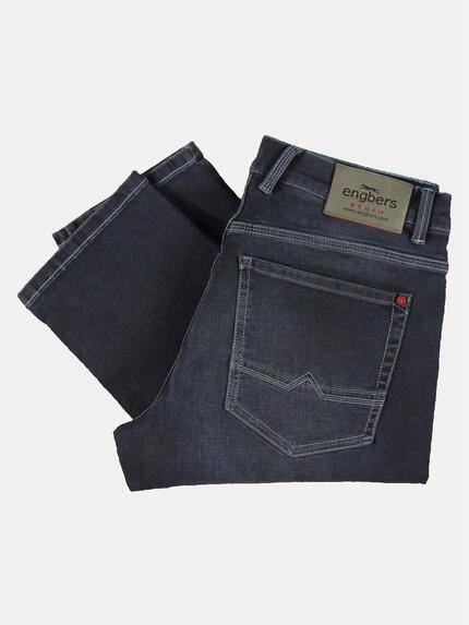 engbers Herren Jeans 5-Pocket Superstretch Saphirblau 31897 engbers Herren Jeans 5-Pocket Superstretch Saphirblau 31897