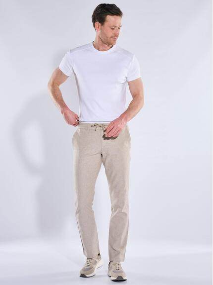 engbers Herren Chino mit Leinenanteil Braunbeige 40395 engbers Herren Chino mit Leinenanteil Braunbeige 40395