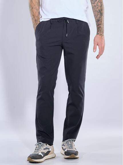 emilio adani Herren Moderne Chino-Hose Marineblau 39882