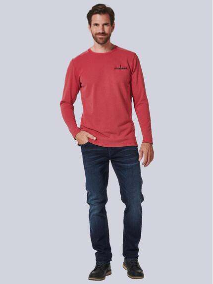 engbers Herren Langarmshirt strukturiert Rot 35344 engbers Herren Langarmshirt strukturiert Rot 35344