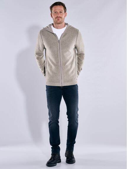 engbers Herren Strickjacke mit Kapuze Grau 37436 engbers Herren Strickjacke mit Kapuze Grau 37436