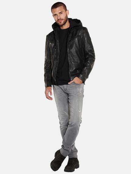 emilio adani Herren Lederjacke Schwarz 36013 emilio adani Herren Lederjacke Schwarz 36013