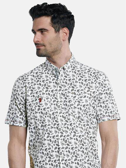 engbers Herren Kurzarm-Hemd gemustert Saphirblau 30781 engbers Herren Kurzarm-Hemd gemustert Saphirblau 30781