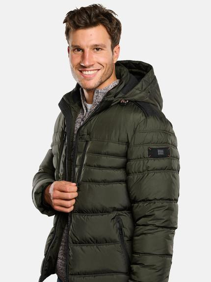 engbers Herren Steppjacke abnehmbarer Kapuze Grün 33557 engbers Herren Steppjacke abnehmbarer Kapuze Grün 33557