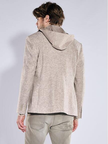 emilio adani Herren Sakko mit abnehmbarer Kapuze Beige 41087 emilio adani Herren Sakko mit abnehmbarer Kapuze Beige 41087