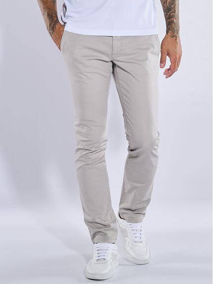 emilio adani Herren Chino slim fit Grau 37552