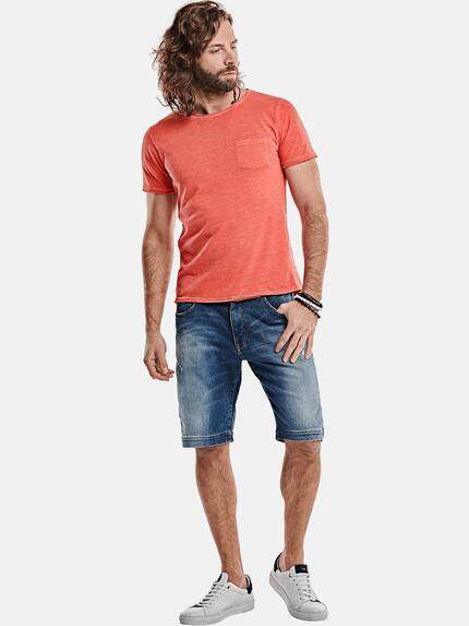 emilio adani Herren modisches T-Shirt Rot 27264