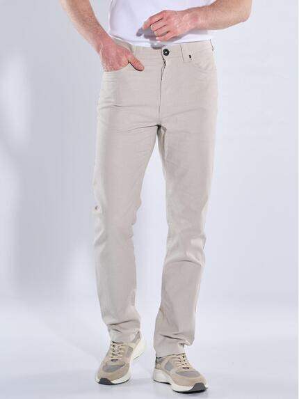 engbers Herren Softe 5-Pocket Hose Beige 40398