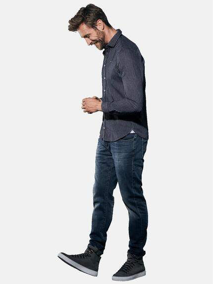 emilio adani Herren Hemd gemustert Blau 30846 emilio adani Herren Hemd gemustert Blau 30846
