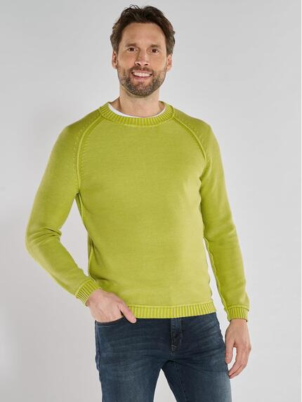 engbers Pullover uni Hellgruen
