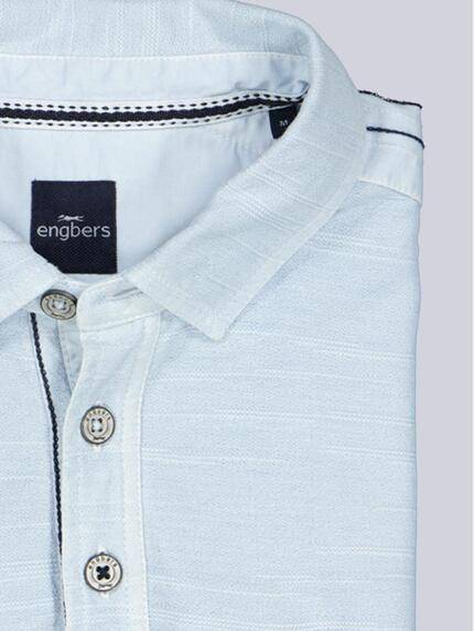 engbers Herren Polo-Shirt meliert Hellblau 38454 engbers Herren Polo-Shirt meliert Hellblau 38454