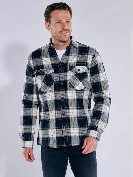 engbers Overshirt kariert Marineblau