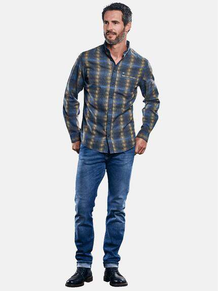 engbers Herren Außergewöhnliches Karohemd Safrangelb 30840 engbers Herren Außergewöhnliches Karohemd Safrangelb 30840