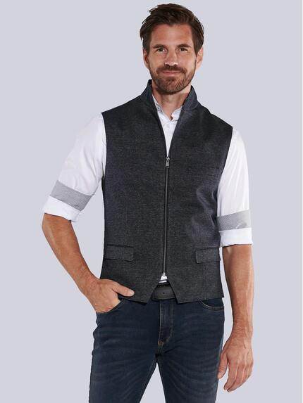 engbers Sakko-Weste slim fit Indigoblau
