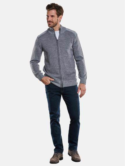 engbers Herren Strickjacke strukturiert Grau 33940 engbers Herren Strickjacke strukturiert Grau 33940