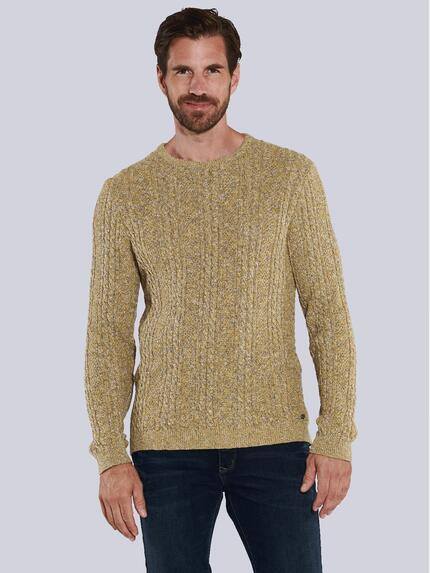 engbers Pullover strukturiert Gelb