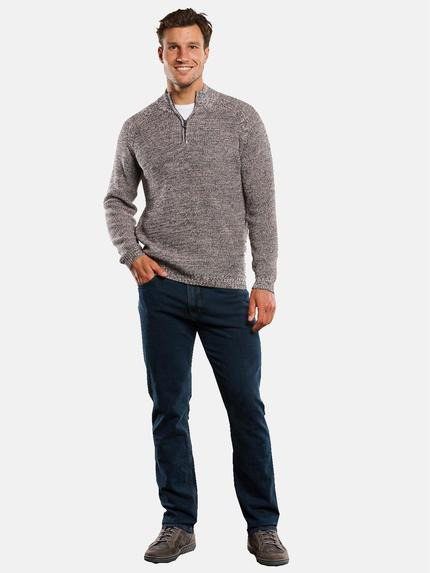 engbers Herren Pullover mit Troyerkragen Beige 33835 engbers Herren Pullover mit Troyerkragen Beige 33835