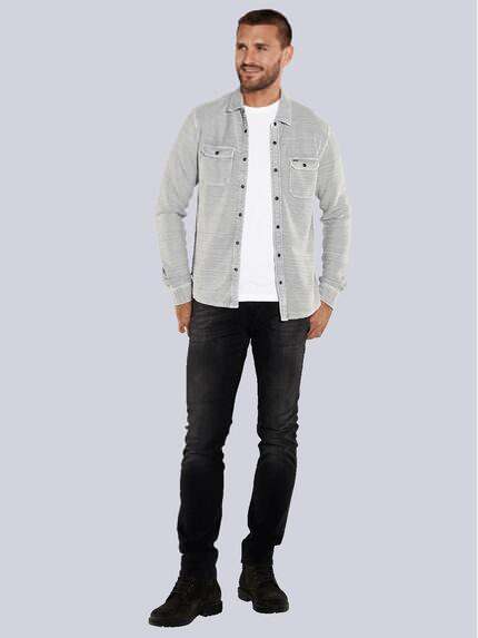 emilio adani Herren Langarm-Shirt mit Polo-Kragen Grau 36107 emilio adani Herren Langarm-Shirt mit Polo-Kragen Grau 36107