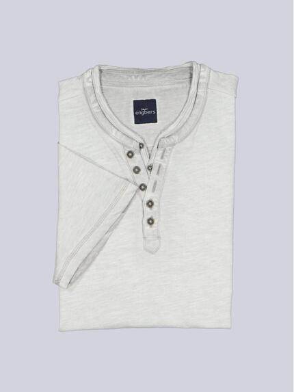 engbers Herren Henley T-Shirt Hellgrau 38337 engbers Herren Henley T-Shirt Hellgrau 38337