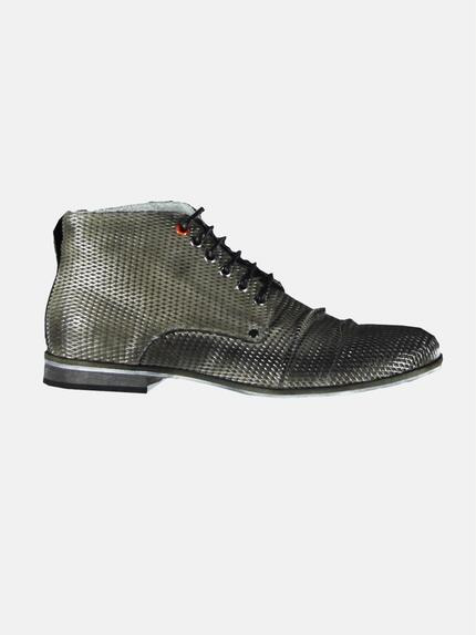emilio adani Boots mit geprägtem Leder Kieselgrau