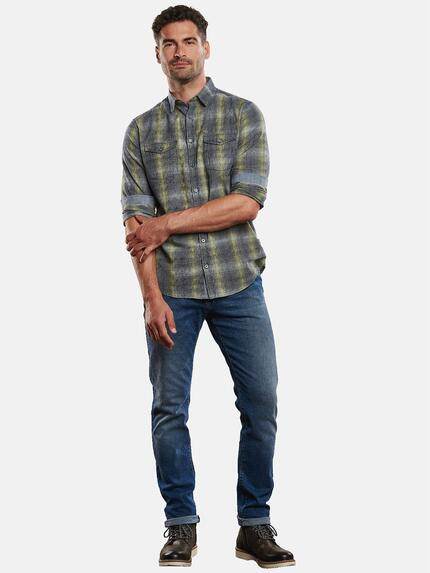 engbers Herren Langarm-Hemd kariert Limonengelb 32267 engbers Herren Langarm-Hemd kariert Limonengelb 32267