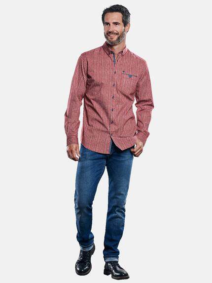 engbers Herren Hemd mit Comfort-Stretch-Anteil Bordeaux 30960 engbers Herren Hemd mit Comfort-Stretch-Anteil Bordeaux 30960