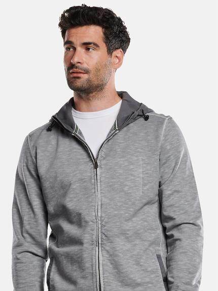 engbers Herren Sweatjacke mit Kapuze Grau 31788 engbers Herren Sweatjacke mit Kapuze Grau 31788