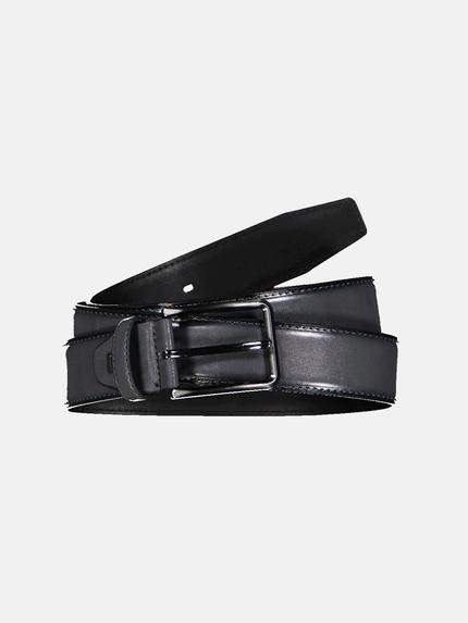 engbers Herren Ledergürtel Basic Grau 35684