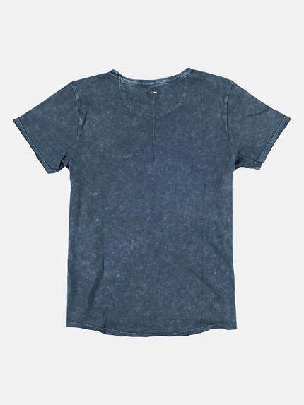 emilio adani Herren Rundhals T-Shirt Blau 26365