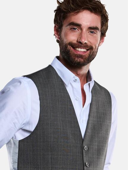 engbers Herren Sakko-Weste kariert Grau 33617 engbers Herren Sakko-Weste kariert Grau 33617