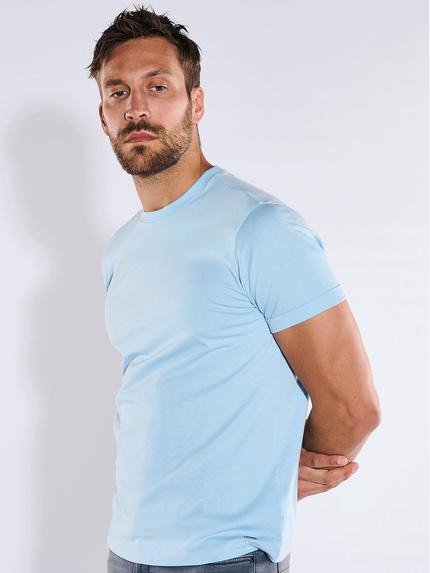 emilio adani Herren T-Shirt uni Blau 36177 emilio adani Herren T-Shirt uni Blau 36177