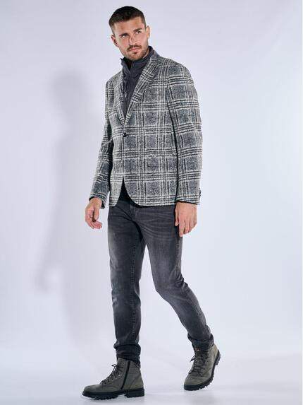 emilio adani Herren Sakko mit heraustrennbarm Inlet Silbergrau 39390 emilio adani Herren Sakko mit heraustrennbarm Inlet Silbergrau 39390