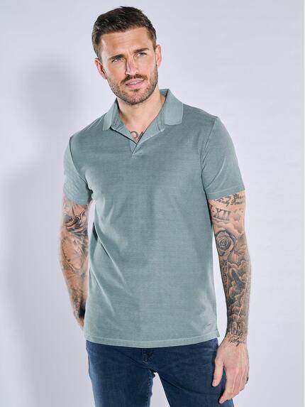 emilio adani Polo-Shirt uni Petrolblau