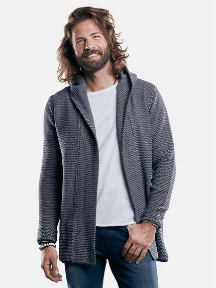 emilio adani Modischer Cardigan mit melangiertem Garn Sand