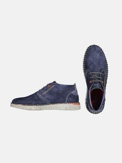 engbers Herren Boots aus Verloursleder Blau 32608 engbers Herren Boots aus Verloursleder Blau 32608