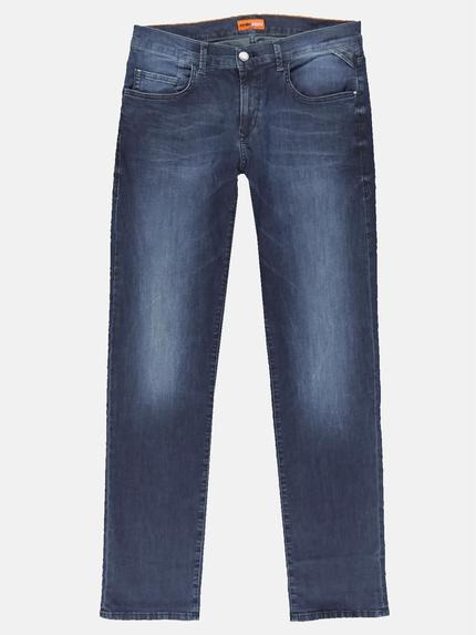 emilio adani Herren Dark Blue Denim mit Highstretch Blau 31345 emilio adani Herren Dark Blue Denim mit Highstretch Blau 31345