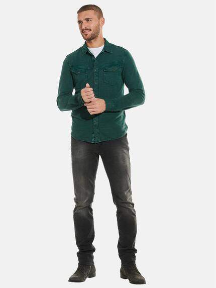 emilio adani Herren Polo-Shirt langarm Türkis 32295 emilio adani Herren Polo-Shirt langarm Türkis 32295