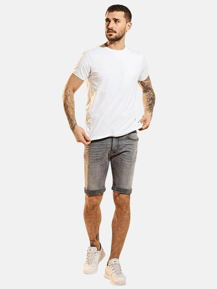 emilio adani Herren Bermuda im Vintage-Design Grau 31621 emilio adani Herren Bermuda im Vintage-Design Grau 31621