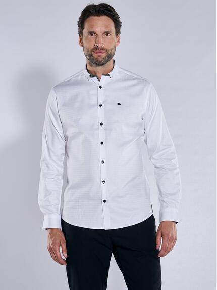 engbers Herren Langarm-Hemd strukturiert Reinweiss 38177 engbers Herren Langarm-Hemd strukturiert Reinweiss 38177