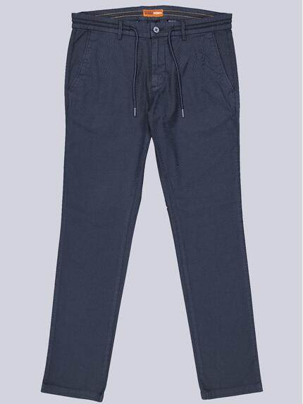 emilio adani Herren Chino mit Tunnelzug Saphirblau 40735