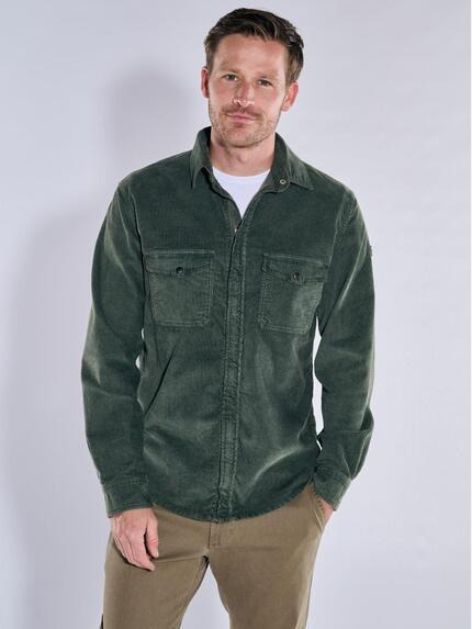 engbers Overshirt aus Cord Dunkelgruen