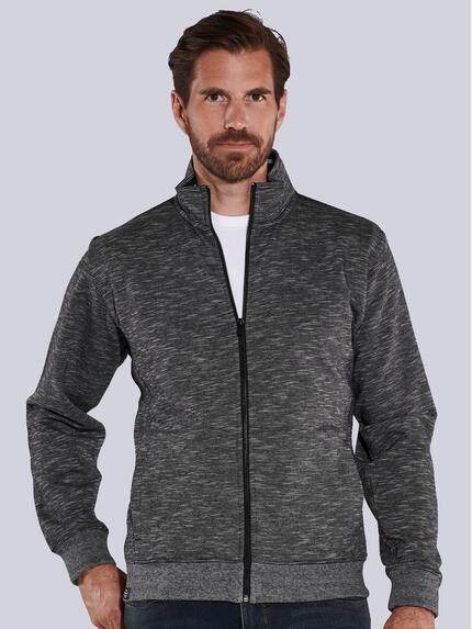 engbers Herren Sweatjacke mit Stehkragen Grau 35738 engbers Herren Sweatjacke mit Stehkragen Grau 35738